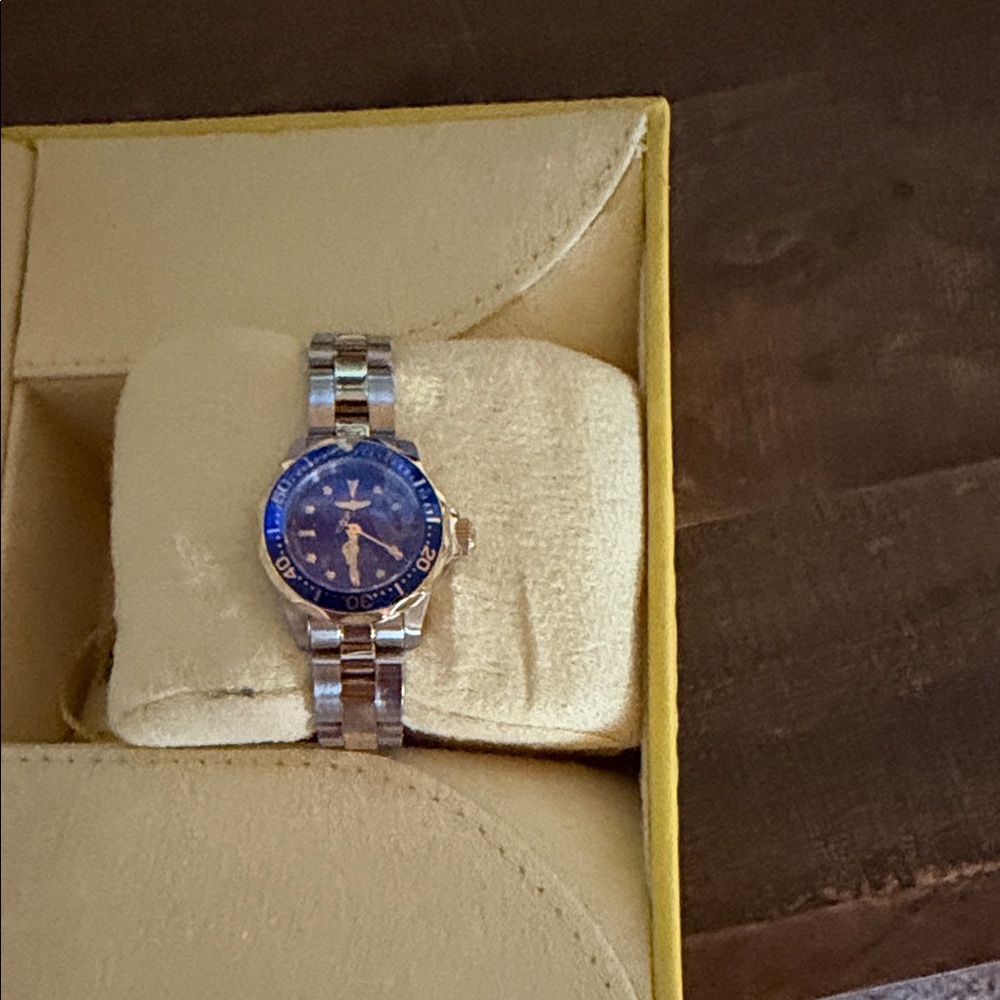 Invicta Silver and Blue Men's Watch